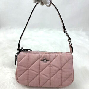 COACH Nolita 19 In Quilted Denim/Sv/Ballerina/Carnation CBK58 NWT